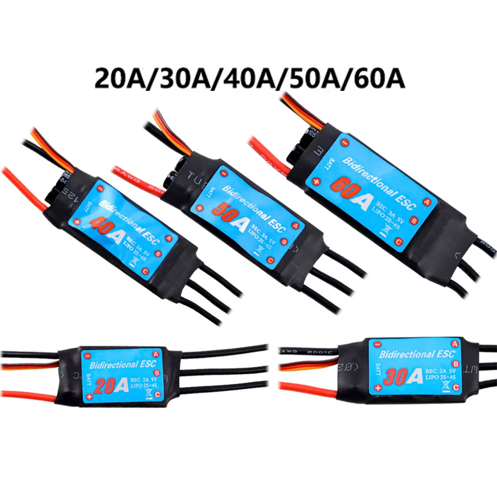 

20A 30A 40A 50A 60A 70A 80A ESC BEC водонепроницаемый двухсторонний бесщеточный контроллер скорости двунаправленный бесщеточный для радиоуправляемой лодки