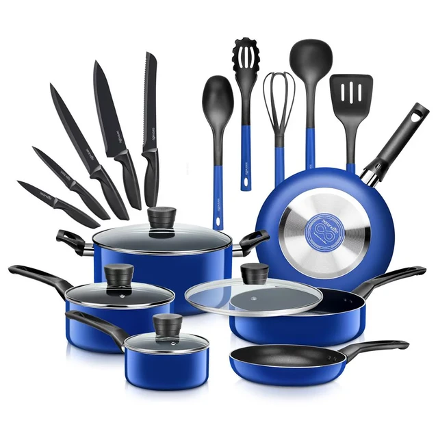 Kitchen Utensils Set Cooking Pots  Non-stick Kitchen Cookware Sets -  Non-stick - Aliexpress