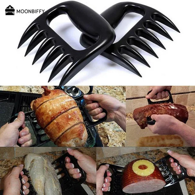Bbq Tartozékok Hús Shredder Erős Húzott Sertéshús Húzó Fork Medve Karom Fruit Zöldség Szeletes Vágók Főző Szerszámok Fogók 집 게 - Image 5