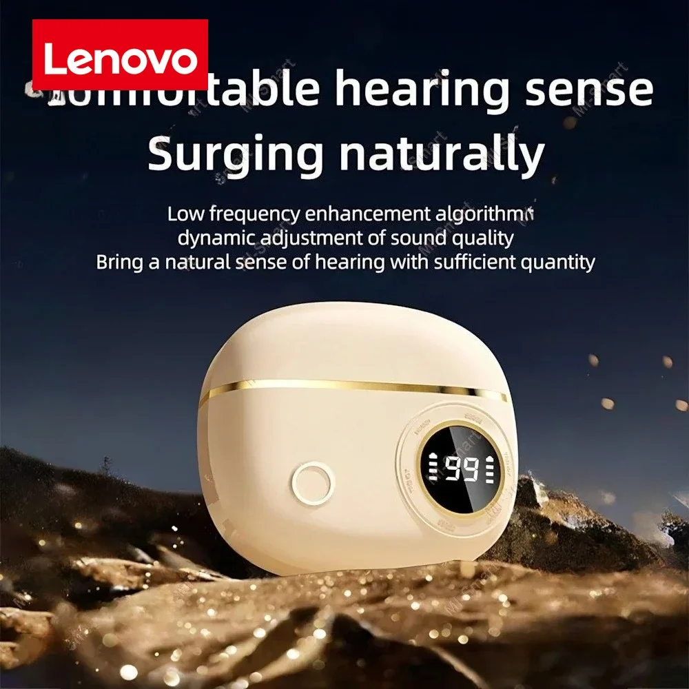 Lenovo True Wireless In-Ear Headphones Balanced Armature Sleek Design Comfortable Fit Premium Sound Gaming Earphones for Sport