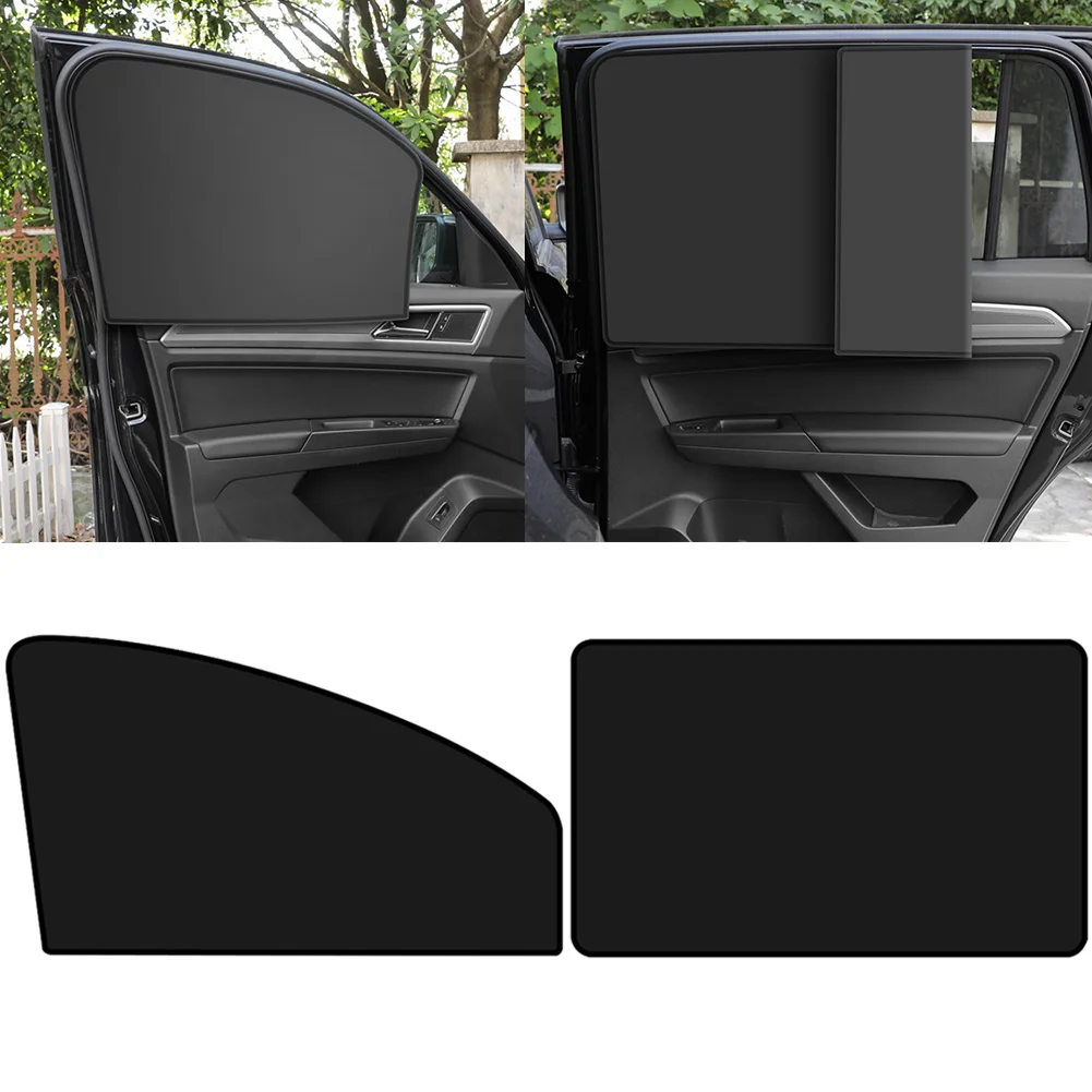 

1PC Summer Sun Protection Strong Magnetic Full Shading Magnetic Car Curtain Magnetic Suction Opaque Car Sunshade Window Film