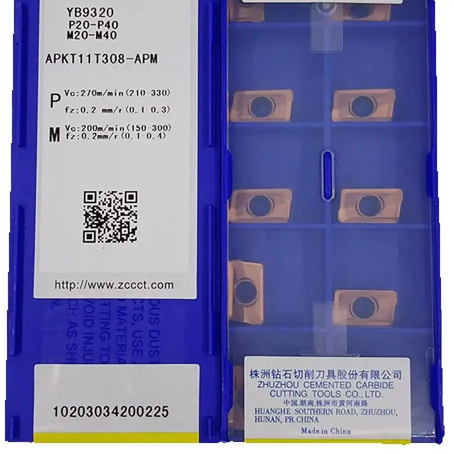 

ZCC APKT фреза для обработки стали и нержавеющей стали YB9320 YBG205H APKT11T308-APM