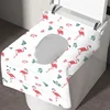 Portable Toilet Seat Cover Disposable Non-woven Fabric Women Travel Camping Hotel Bathroom Degradable Waterproof Closestool Mat 3