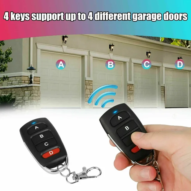 Duplicator 433 Mhz Universal Garage Door Control Remote Control Fixed Learning Code Clone Self-copying Automation For Gates 2