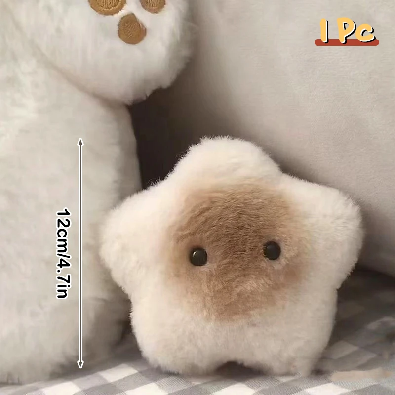 Capybara Keychains Capybara Plush Doll Squeak Toy Cartoon Star Keychain Pendant Soft Stuffed Doll Backpack Car Bag Key Ring Decor Kid Gift