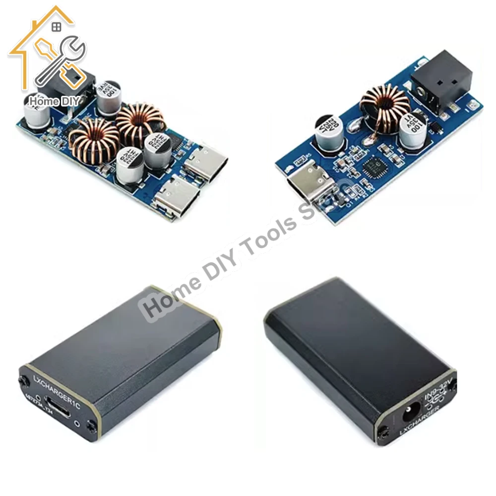 

PD30W QC3.0 QC2.0 Double USB Type-C Mobile Phone Quick Charge Adapter DC7.1V-32V 3A 30W Step Down Module