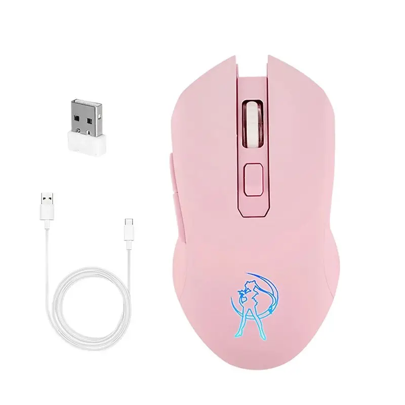 Wireless Optical Rechargeable Ergonomic Gaming Mouse 3200DPI Silent