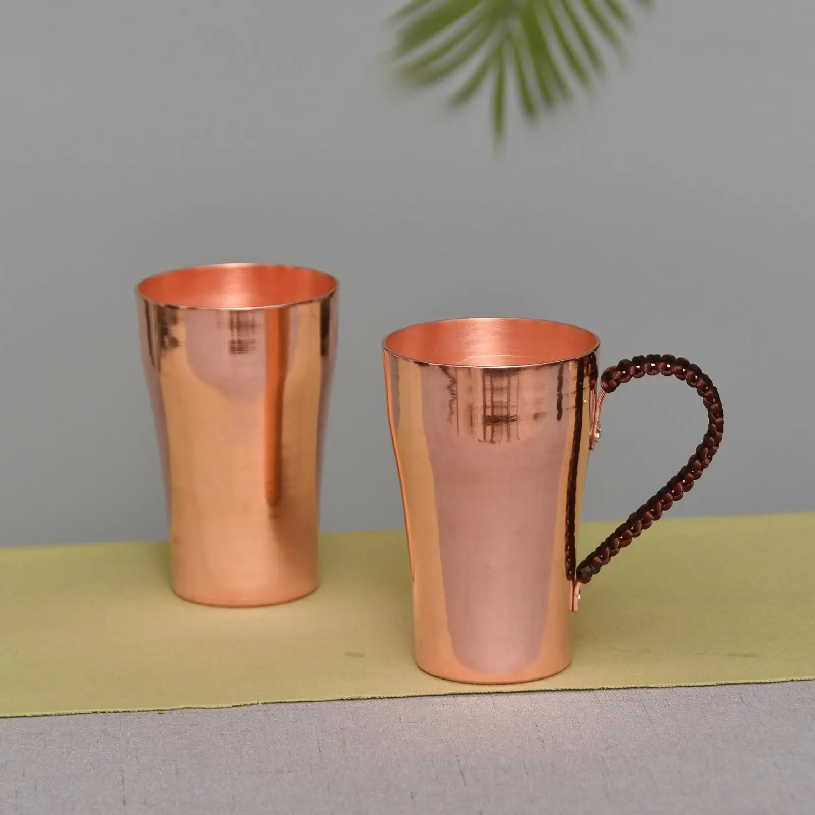 400ml Pure Copper Cup Handcrafted Coffee Dosing Mug Metal Tea Cup Beautiful Design for Office or Home Use