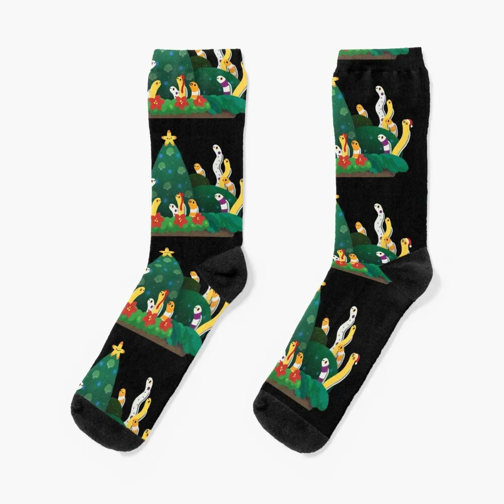 Christmas garden eel Socks winter socks anti-slip socks Socks Woman Men's