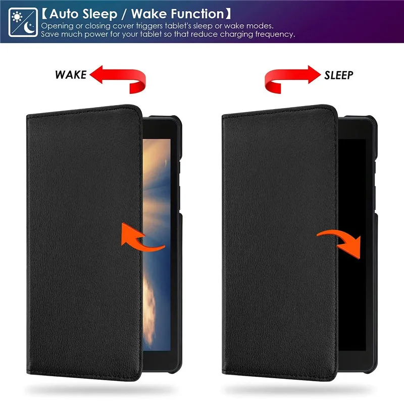 360-Degree Rotating Smart Tablet Case Cover