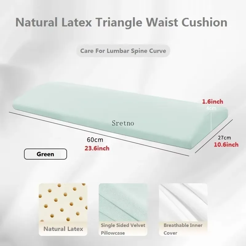 Sretno Thailand Natural Latex Bed Lumbar Pillow Helps Pregnant Women Sleep Side Maternity Pillow Care Cervical Pregnancy Pillow 4