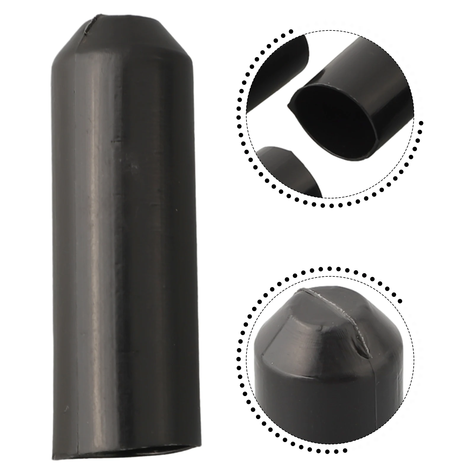 Description Picture 5 of item10pcs Warm Shrink End Cap Heat Shrink Cap Waterproof Protection For Power Cable End Wire Protect Cover Bottom Cable Sleeve