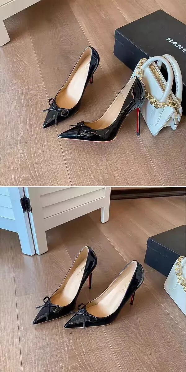 2026 Summer New Arrival Bow-Tie Women's High-Heeled Sandals Designer Style PU Leather, Sexy Party Dress Women's Wedding Shoes