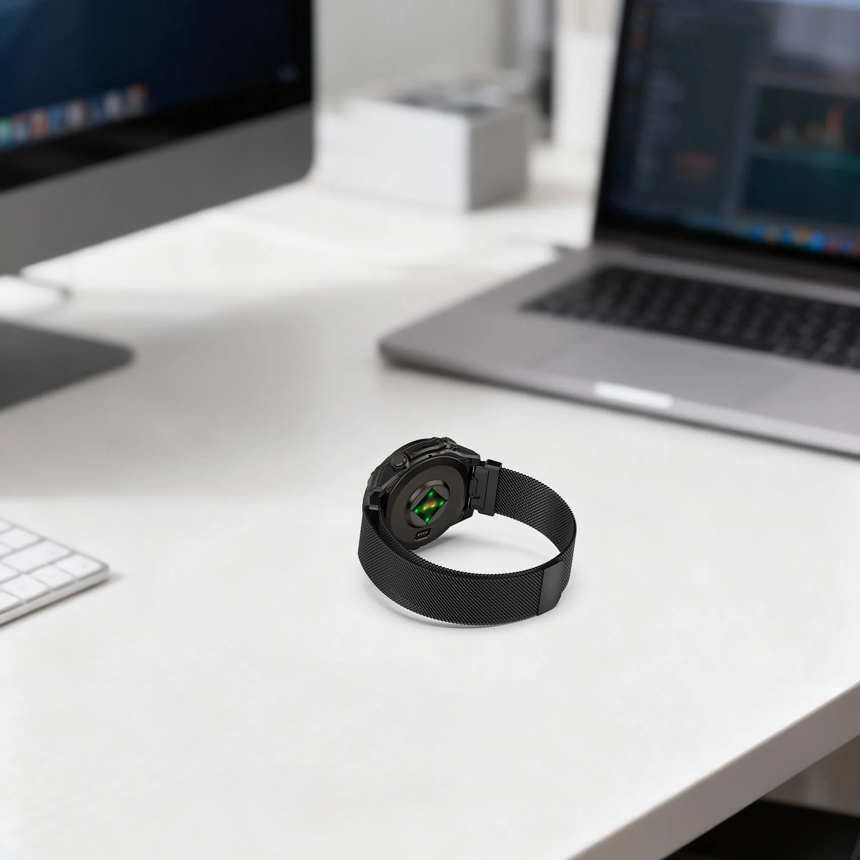 Enhanced Quick Release Milanese Magnetic Strap, Available in 26mm, 22mm, and 20mm Sizes