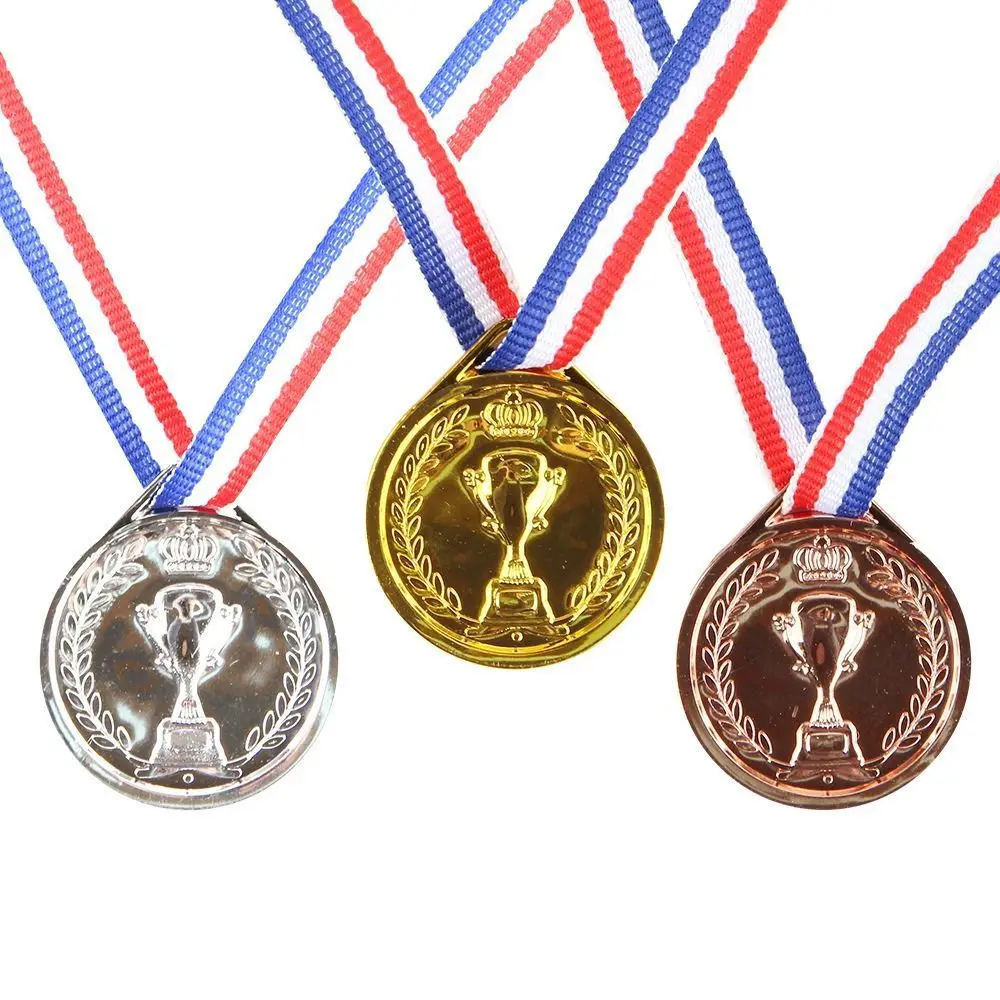 Winner Reward Gold Silver Bronze Medals Sports Game Dancing Children's Award Medals Running Swimming Plastic Competition Prizes award medals