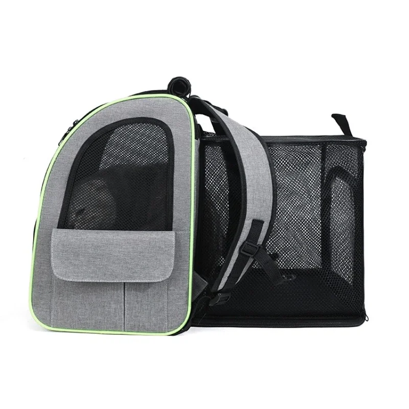 Cat Carrier Backpacks Expandable Cat Backpack with Shade Cover, Breathable Mesh Pet Carrier Backpack Bag for Travel Hiking Campi