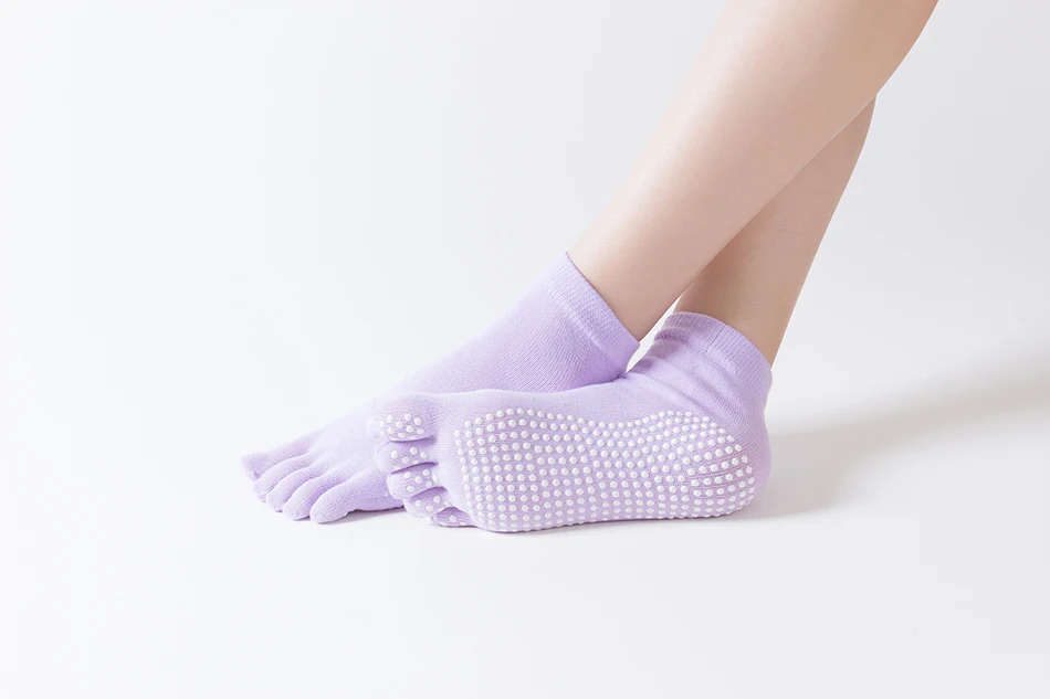 WOSWEIR 1 Pair Women Sports Yoga Socks Five Finger Slipper Anti Slip Lady Pilates Ballet Heel Professional Dance Protector 4 Sd799596bca6a4067b899bc3d3d488632H