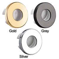 ที่มีประโยชน์ทองแดงอ่างล้างจานล้นครอบคลุมรอบอ่างล้างหน้าล้นแหวนปลั๊กเปลี่ยนอ่างล้างจานฝาครอบท่อระบายน้ํา 6