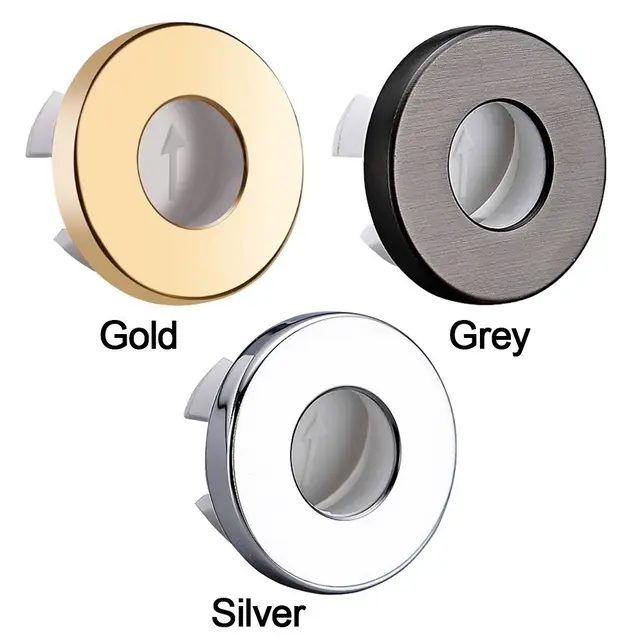 ที่มีประโยชน์ทองแดงอ่างล้างจานล้นครอบคลุมรอบอ่างล้างหน้าล้นแหวนปลั๊กเปลี่ยนอ่างล้างจานฝาครอบท่อระบายน้ํา 6