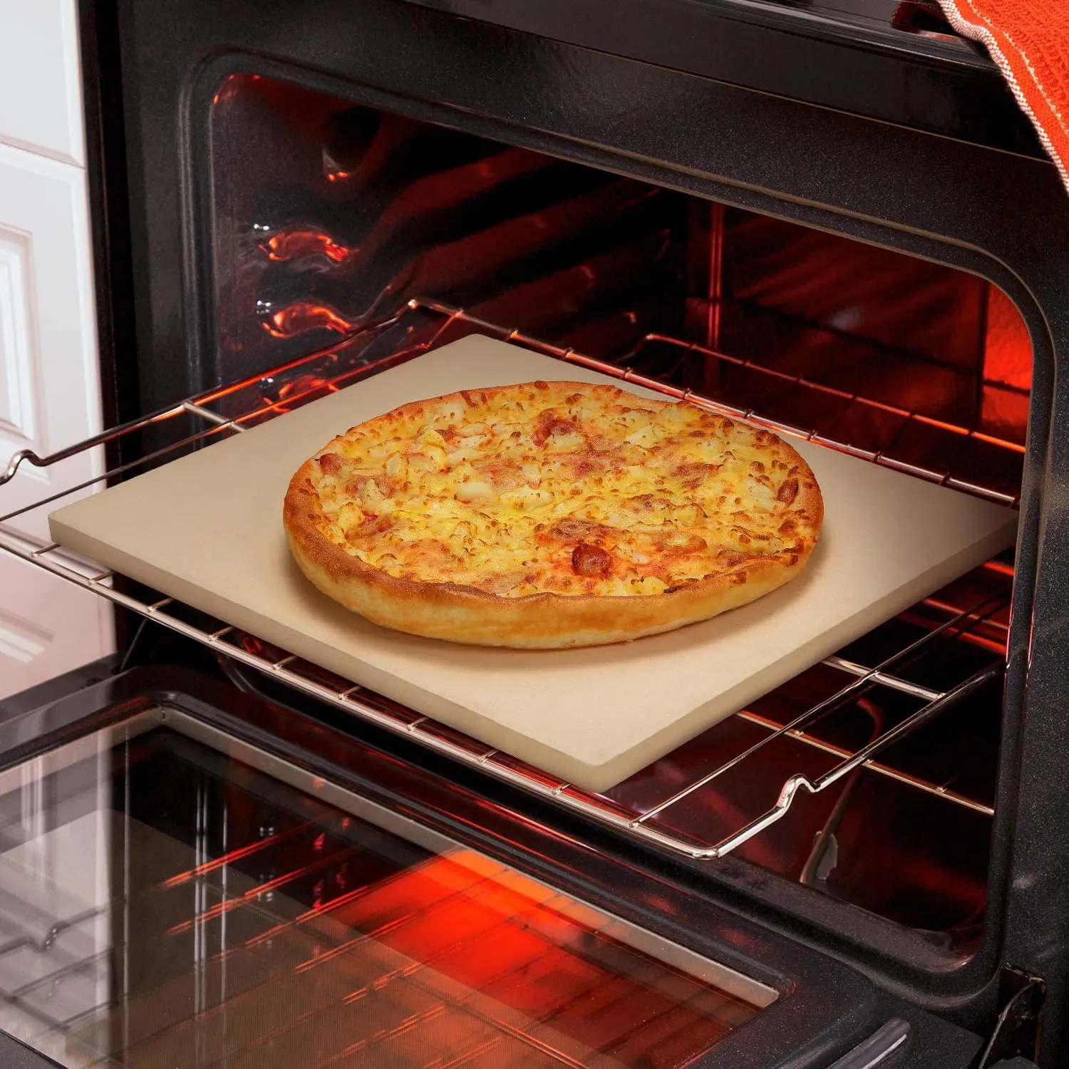 Rectangular Cordierite Ceramic Refractory BBQ Pizza Baking Cooking Grilling Coal Gas Oven Stones Plate