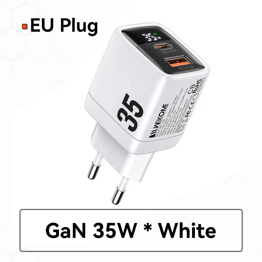 White EU Plug