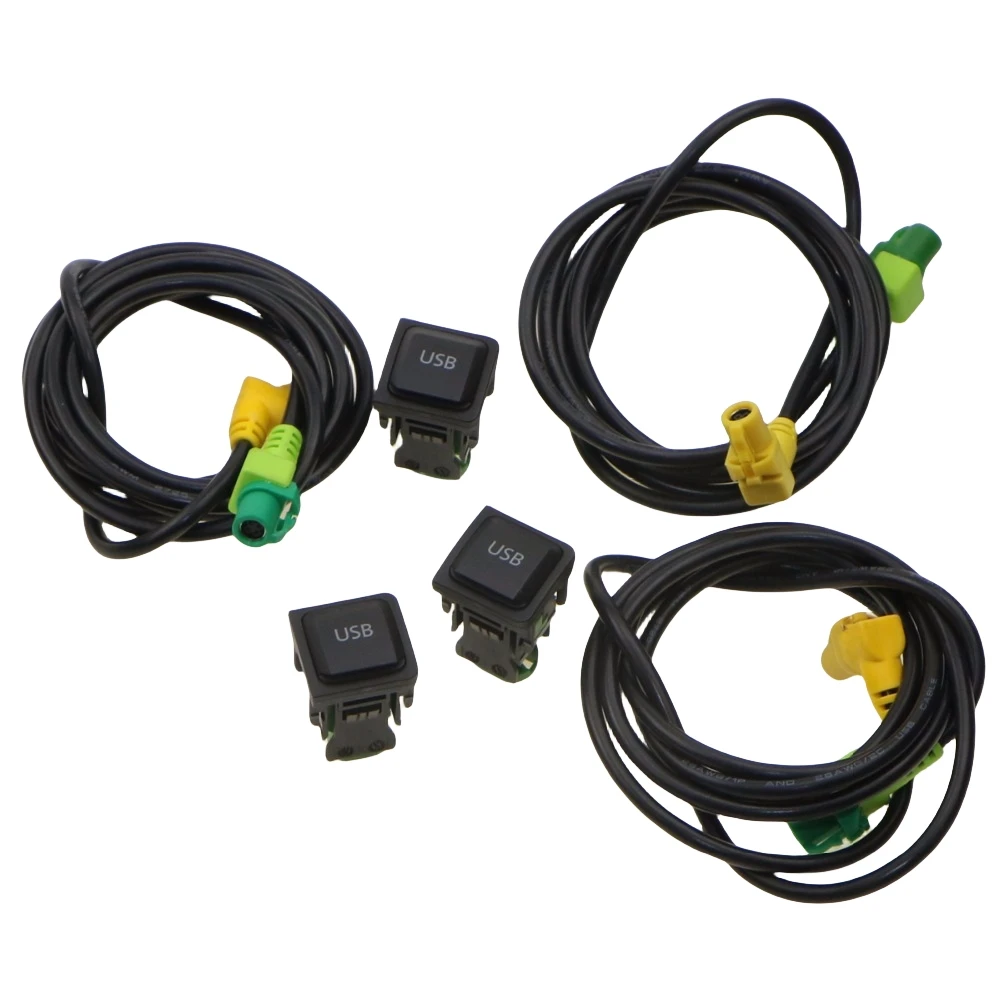 

3 компл. RCD300 RCD510 Автомобильный USB переключатель гнездо жгута проводов интерфейс новый 5KD 035 726 A 5KD035726A для VW Jetta MK5 Scirocco Golf MK6