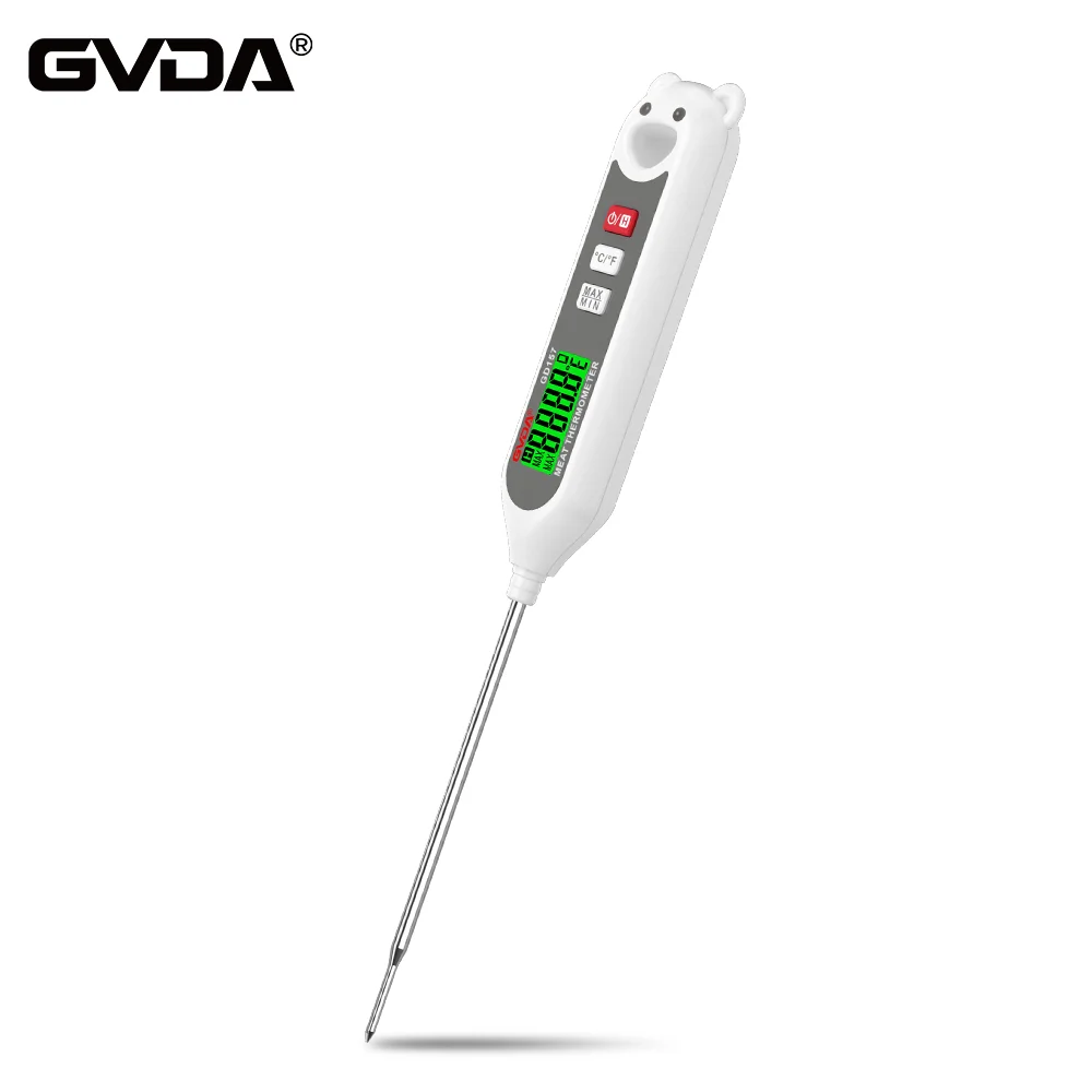 GVDAProfessionalDigitalFoodThermometerForMeatOilMilkBBQ