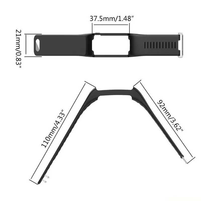 Durable Silicone Smart Watch Band - Soft Wrist Strap Replacement