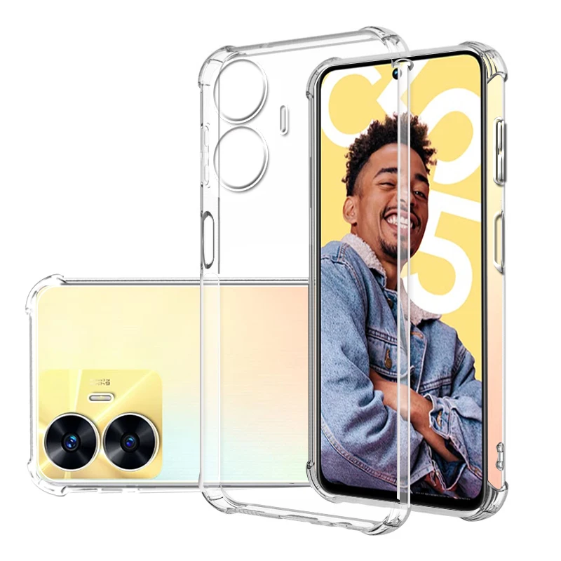 Shockproof Clear Soft Silicone Transparent Phone Case with Camera Protection