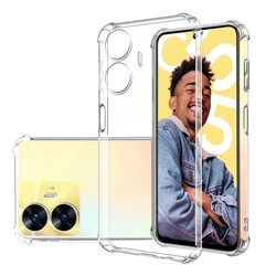 Shockproof Clear Soft Silicone Transparent Phone Case with Camera Protection for ABS (For Realme C55)