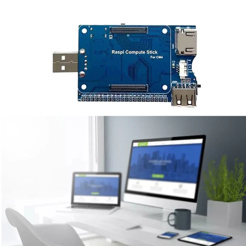 

Mini Base Board Designed for RPi Compute Module 4 Powerful Functions Small Size Body Expansion Board 20PIN GPIO Socket