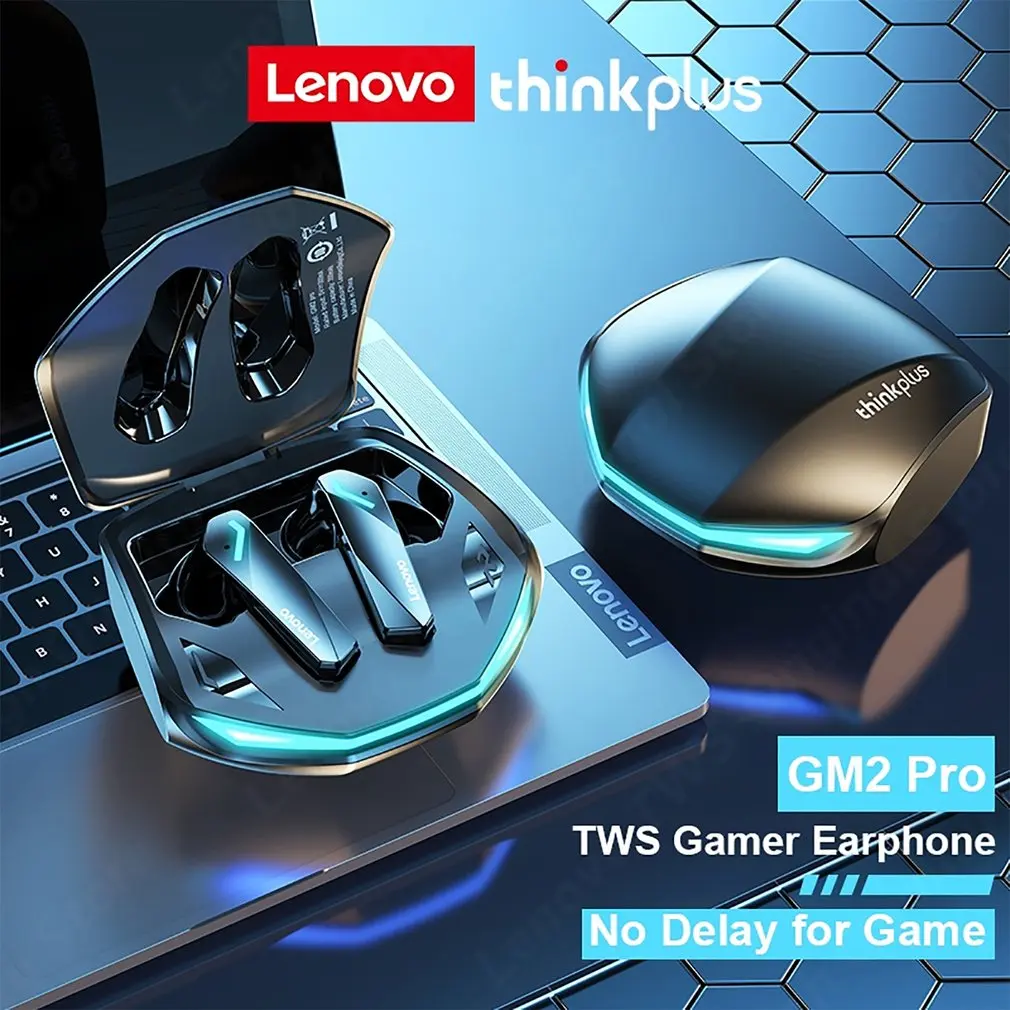 Lenovo-gm2 pro buletooth 100% ヘッドセット,ワイヤレスゲーミングヘッドセット,スポーツ,音楽,デュアルモード,マイク付き,オリジナル,5.3  AliExpress