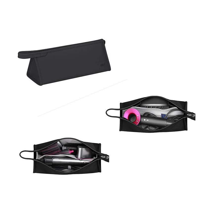 

Magnetic Flip PU Leather Organizer Bag Dustproof Protection Travel Case Travel Storage Bag For Dason Hair Dryer And Curling