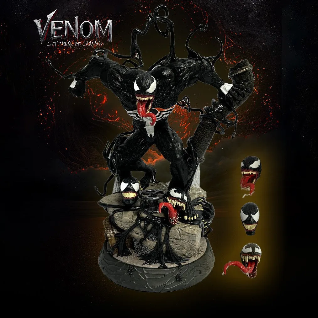 

39cm Venom Marvel The Avengers Anime Figures Supervillain Oversized Statue Peripherals Manga Action Figure Birthday Gifts Toys