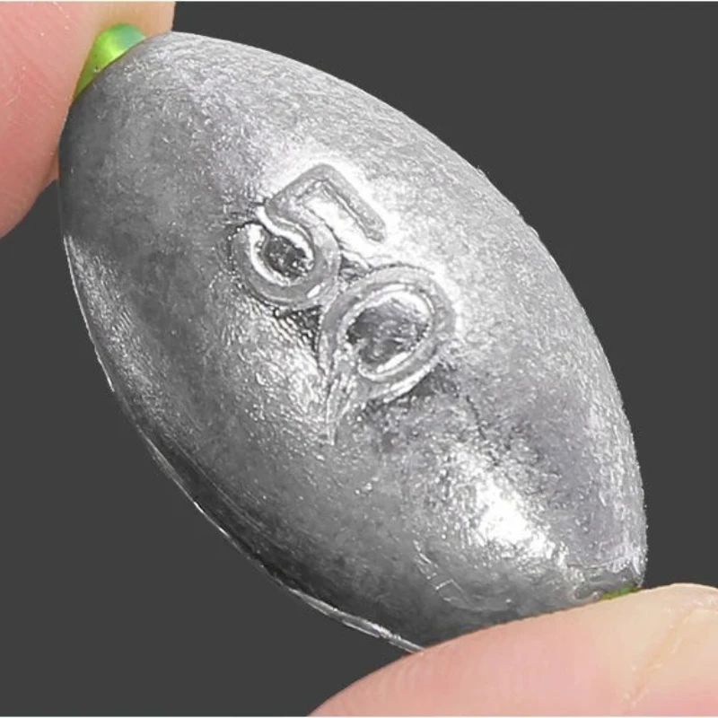 Plombs olive 2g-30g avec noyau plastique - 20 pièces pour pêche à la carpe et pêche au coup