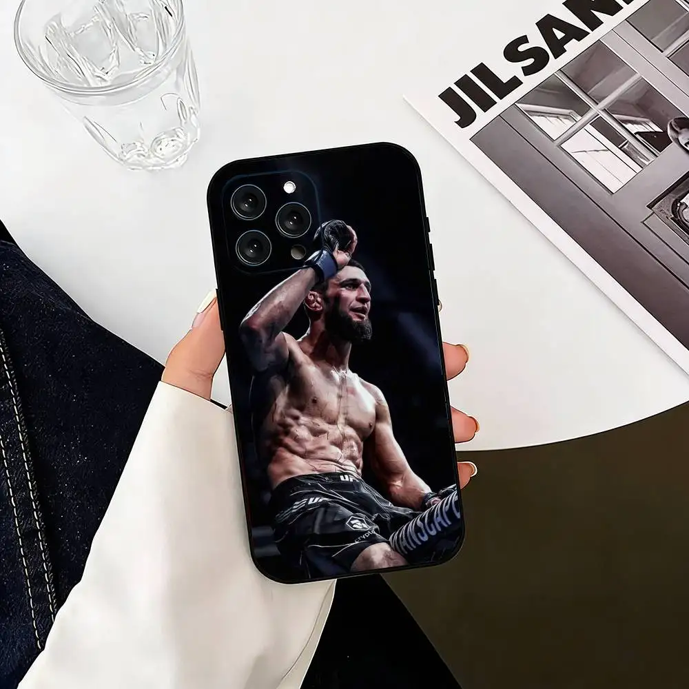 Eagle K-Khamzat Chimaev Black Soft Silicone Phone Case