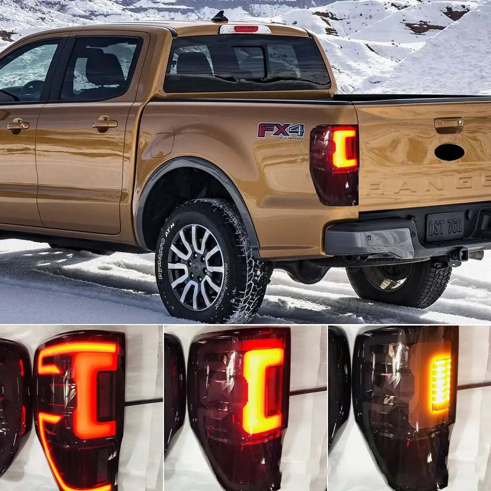 

Led red Start scan style Rear Brake Tail Light for Ford RANGER T6 T7 2012 2013 2014 2015 2016 2017 2018 2019 2020 2021