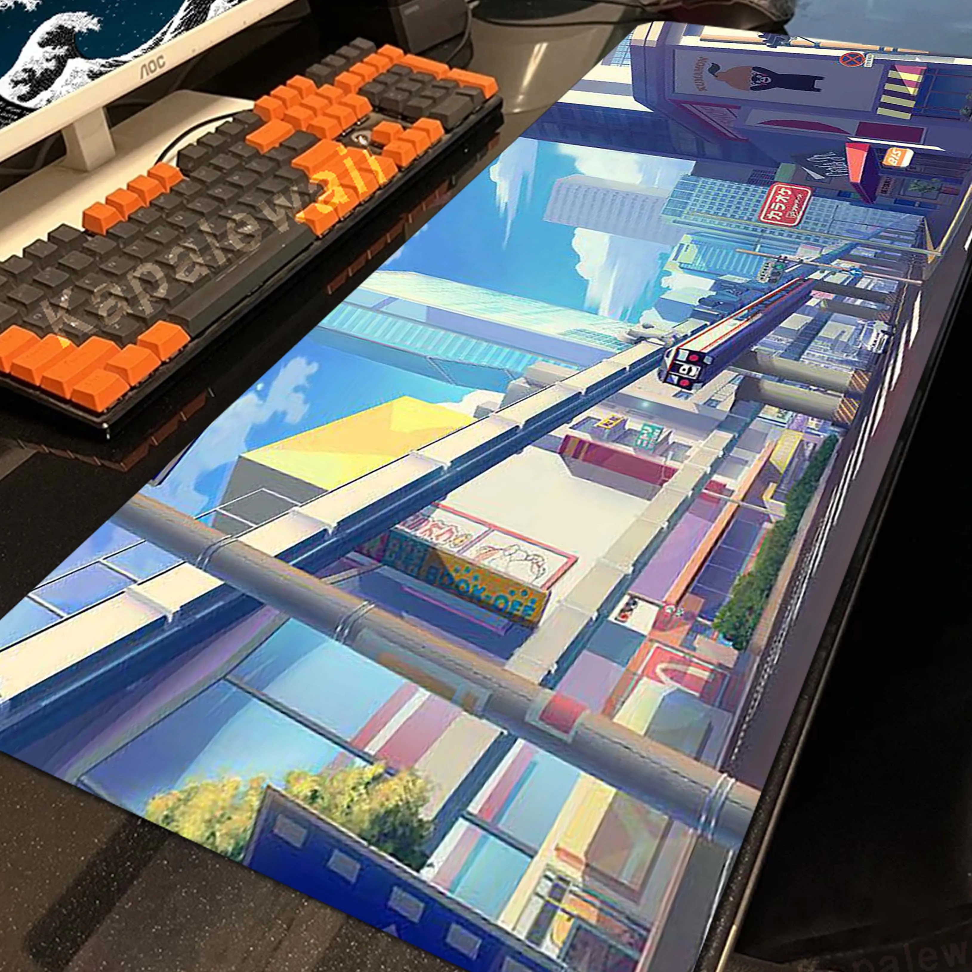 

HD Print Anime Street Style Gamer Mouse Pad Gaming Mousepad Keyboard Pads Tapis De Souris Speed Keyboard Gaming Mousepad