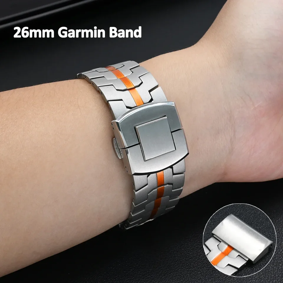 EZMVZKU 26mm Quickfit Armband für Garmin Fenix Jamaica