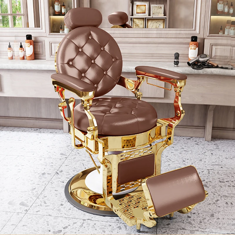 

Facial Spinning Chair Reclining Hairdressing Professional Eyelash Barber Chair Swivel Stool Oil-head Barber Stuhl Furniture