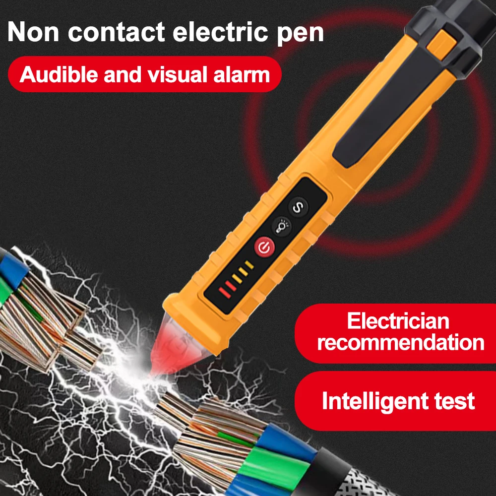 

Voltage Detector Smart Non-Contact Voltage Tester Pen Meter 12-1000V Voltage Detector Sensor Test Pencil Voltage Indicator