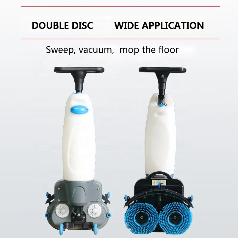 Double Brush Mini Electric Sweeper Floor Cleaning Machine
