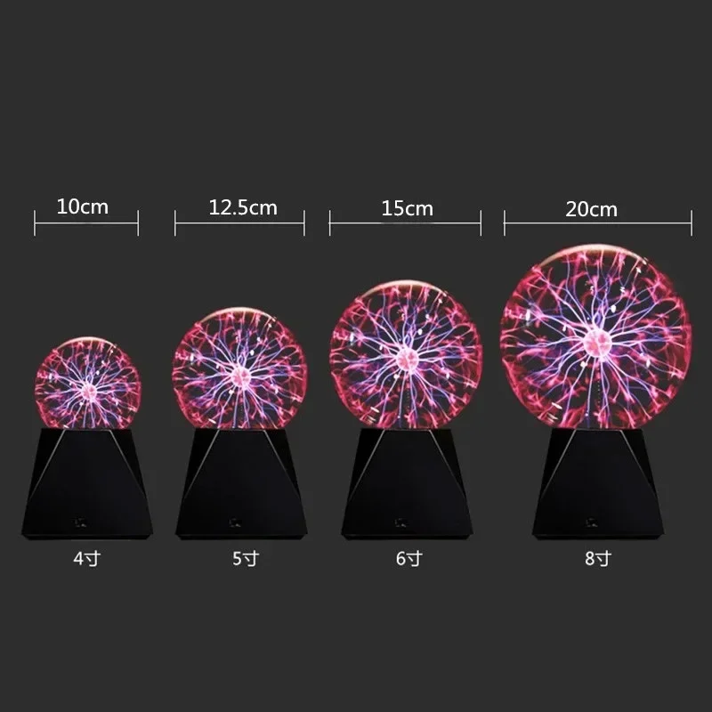 Creative Induction Plasma Ball Electrostatic Touch Magic Ball Ion Lamp USB Sound Control Creative Handicraft Birthday Gift - Image 6