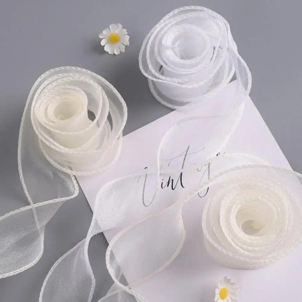 HOT 1Pair Organza Ribbon Shoe Laces Flat Snow Yarn Shoelaces For