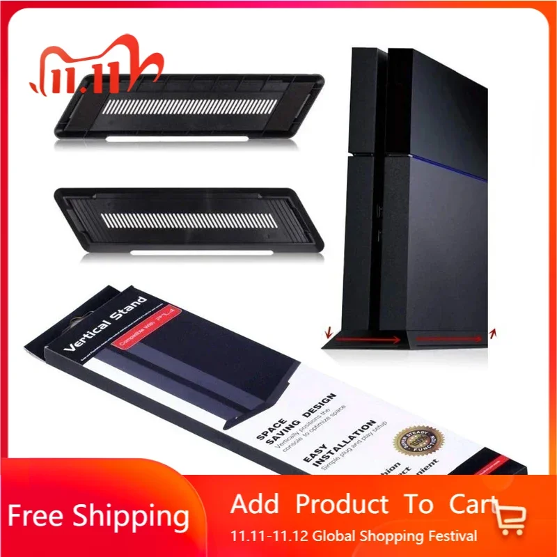 Supporto Verticale Per Console Sottile Ps4 Supporto Per Staffa Di Montaggio Su Culla Per Ps4 Base Host Per Accessori Da Gioco Per Console Ps4 Pro