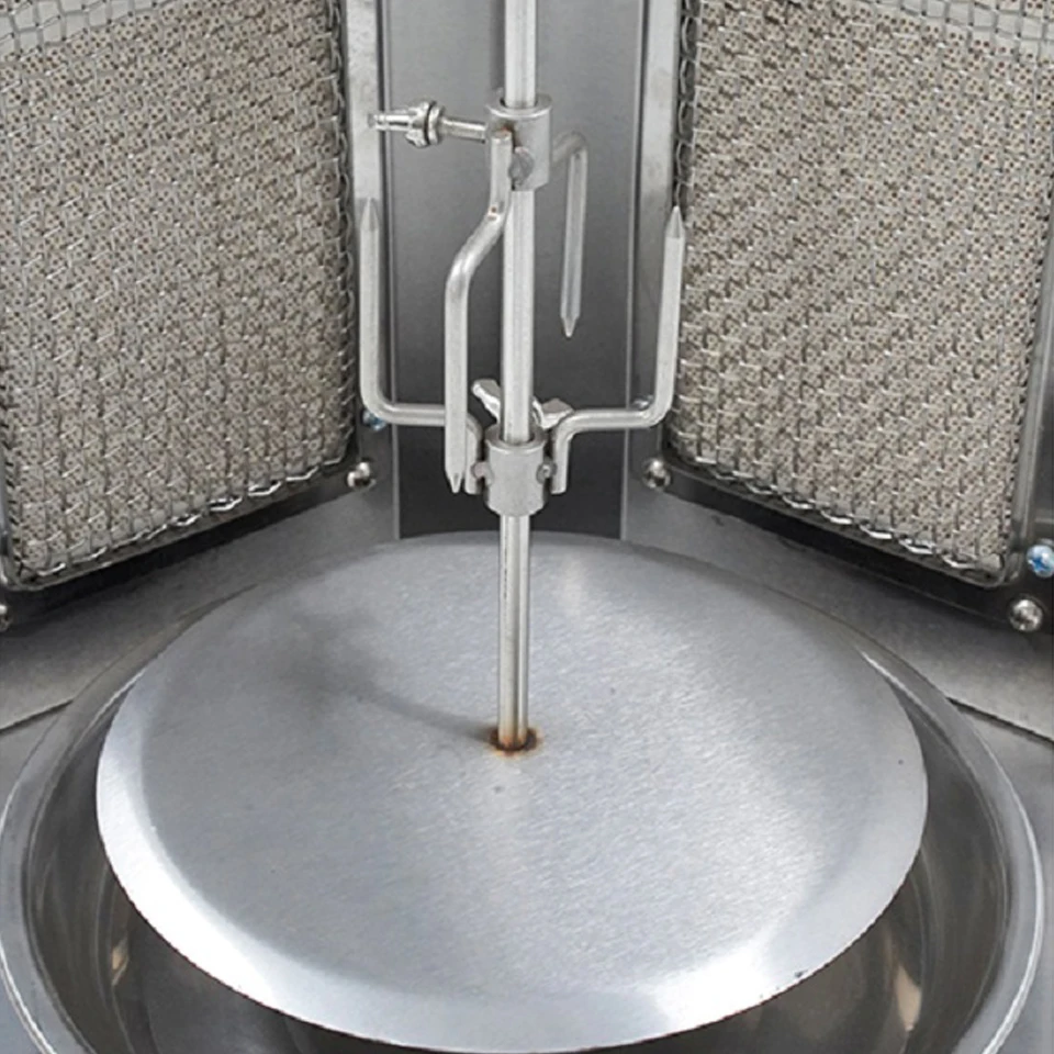 Gas Kebab Machine GB25 Gas Vertical kebab machine 360&deg;rotary S.steel Turkey kebab roaster Shawarma Middle East Rotisserie Equipment