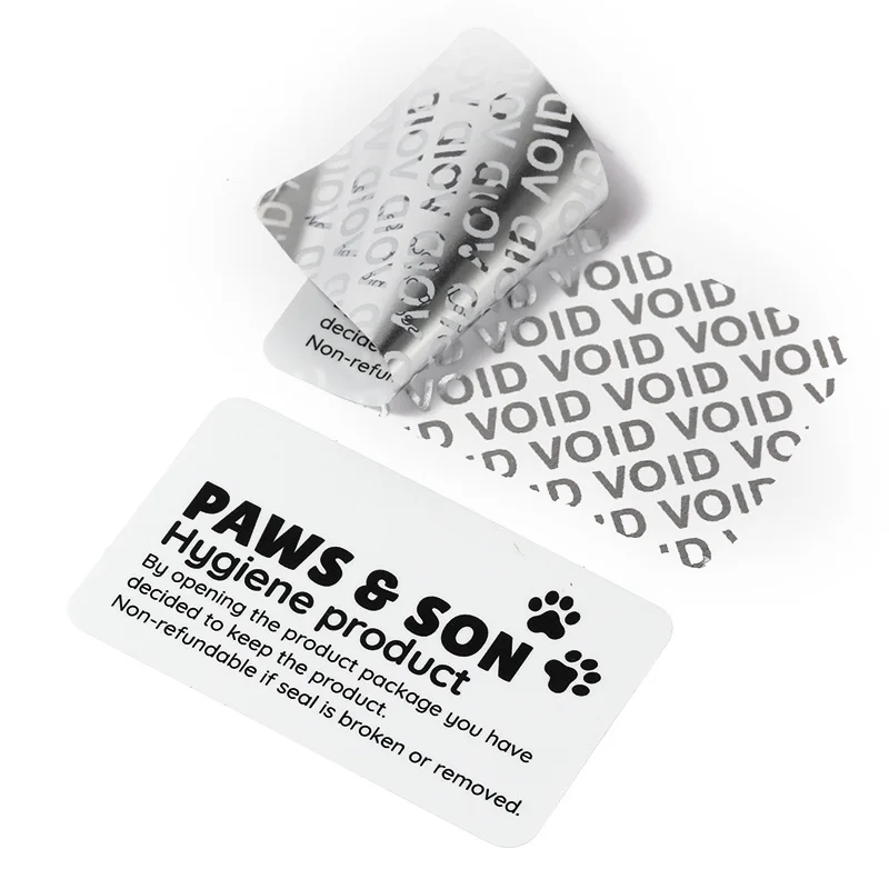 tear off invalid label stickers, sealing stickers,VOIDstickers