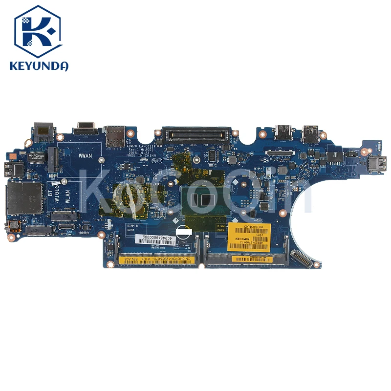 Placa-mãe portátil para Dell Latitude E5470, Notebook