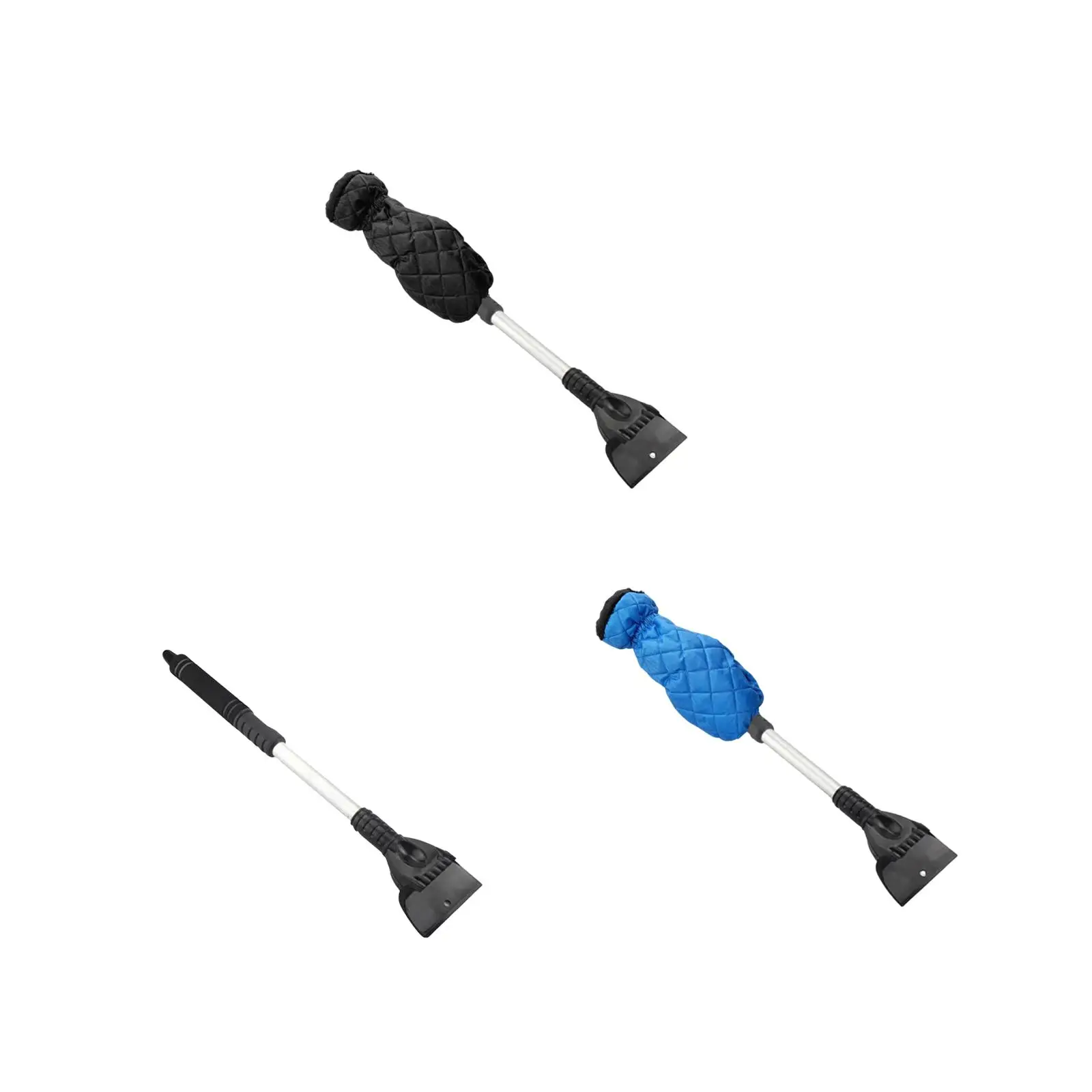 Retractable Car Windshield Ice Scraper with Glove Winter Car Accessories 41-56cm for Winter Lightweight Multifunctional Sturdy