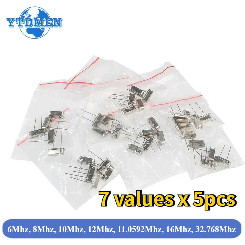 100Pcs 10 Value Crystal Resonators Oscillator Assortment Kit Assorted Set 4MHz, 6MHz, 8MHz, 11.0592MHz, 12MHz, 16MHz, 20MHz, 22.1184MHz, 24MHz, 48MHz | AusPower Australia - View #8